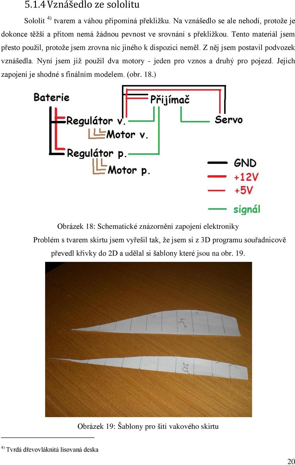 Tento materiál jsem přesto použil, protože jsem zrovna nic jiného k dispozici neměl. Z něj jsem postavil podvozek vznášedla.