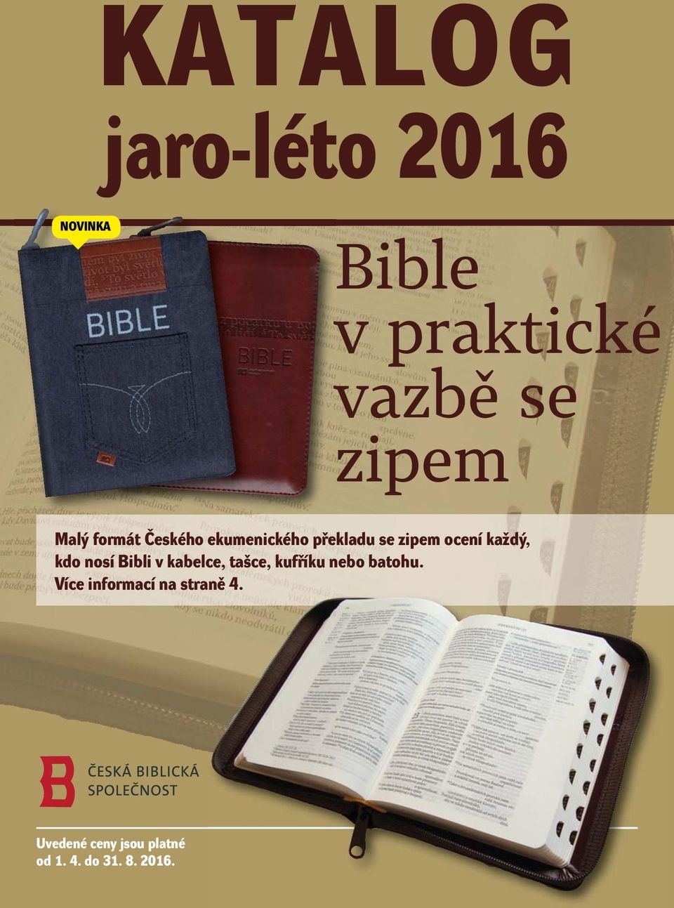 KATALOG. NOVINKA Bible v praktické vazbě se zipem - PDF Stažení zdarma