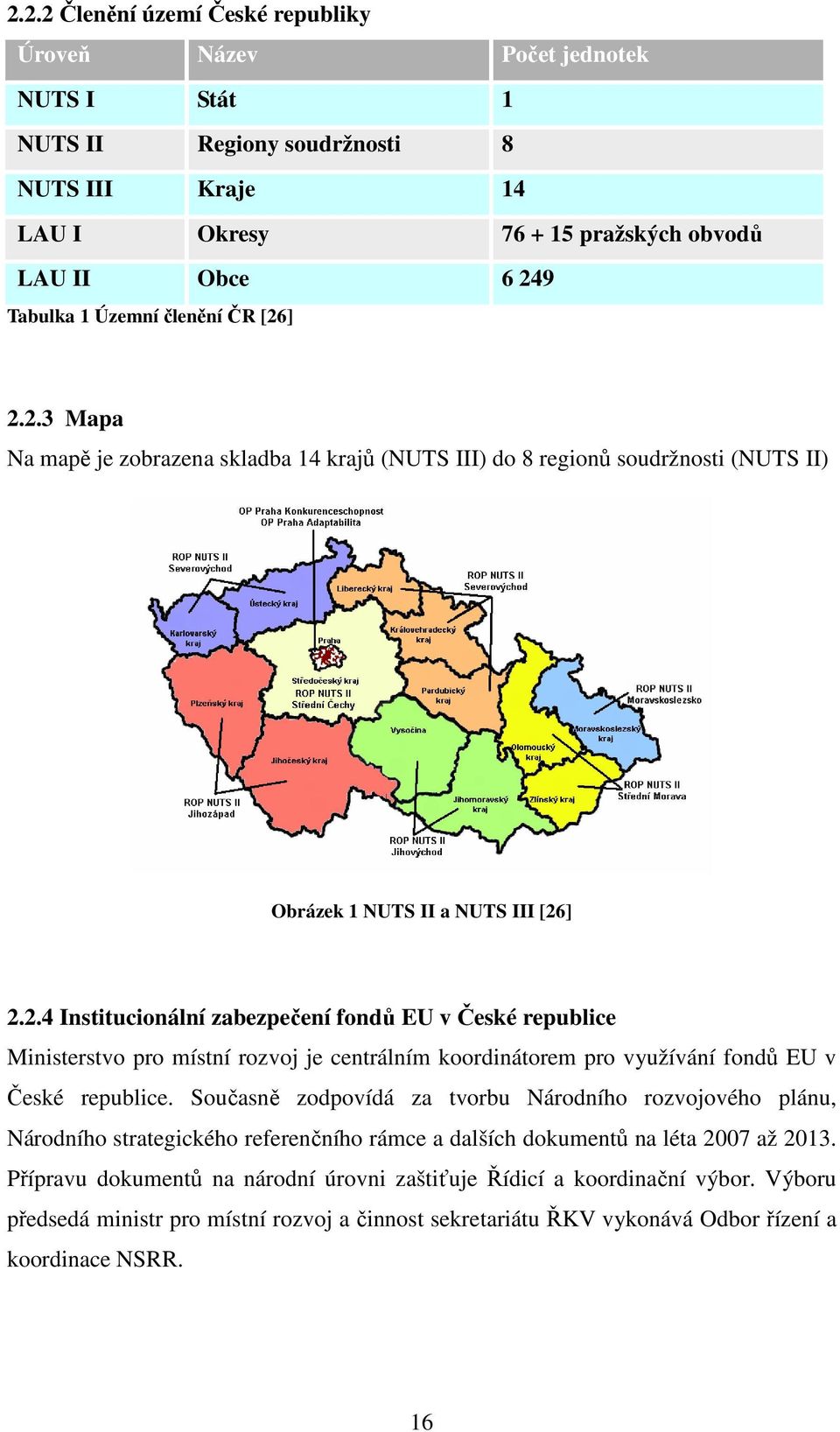 Současně zodpovídá za tvorbu Národního rozvojového plánu, Národního strategického referenčního rámce a dalších dokumentů na léta 2007 až 2013.