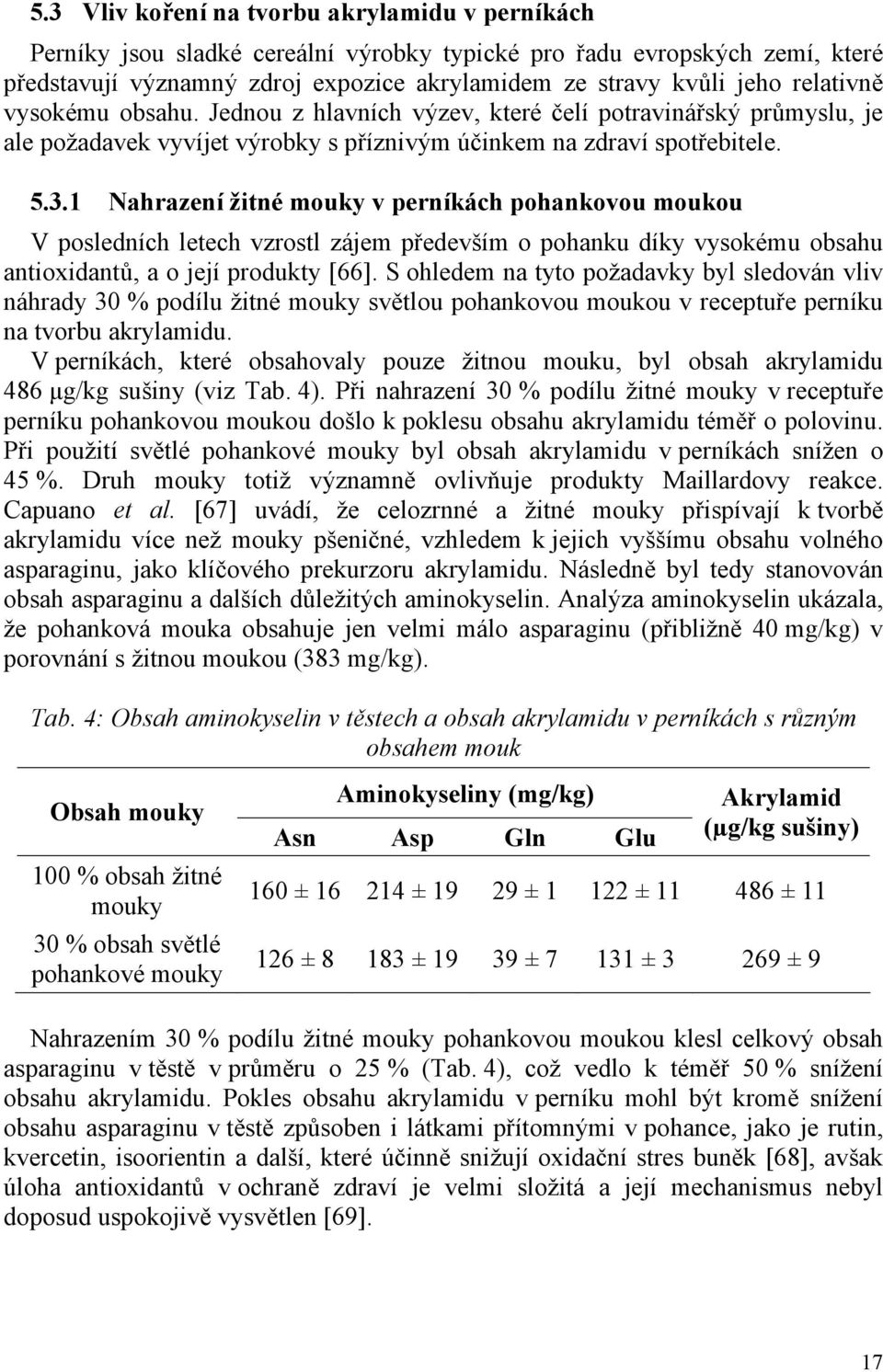 1 Nahrazení žitné mouky v perníkách pohankovou moukou V posledních letech vzrostl zájem především o pohanku díky vysokému obsahu antioxidantů, a o její produkty [66].