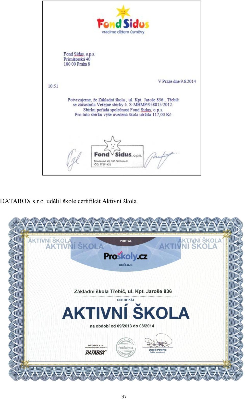 certifikát