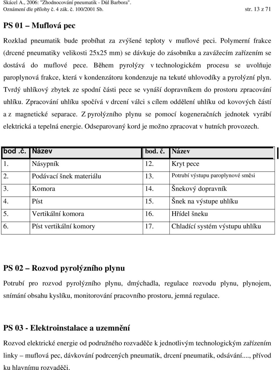 Během pyrolýzy v technologickém procesu se uvolňuje paroplynová frakce, která v kondenzátoru kondenzuje na tekuté uhlovodíky a pyrolýzní plyn.