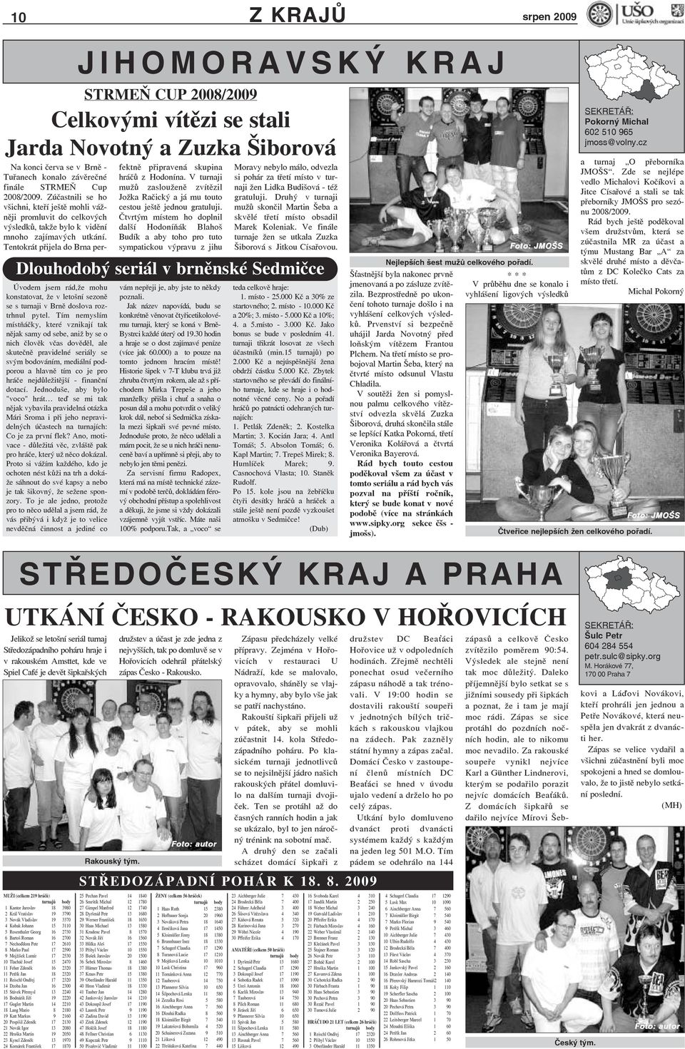 Tím nemyslím místňáčky, které vznikají tak nějak samy od sebe, aniž by se o nich člověk včas dověděl, ale skutečně pravidelné seriály se svým bodováním, mediální podporou a hlavně tím co je pro hráče