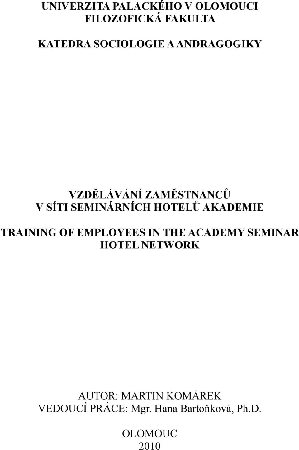 STNANC" V SÍTI SEMINÁRNÍCH HOTEL!