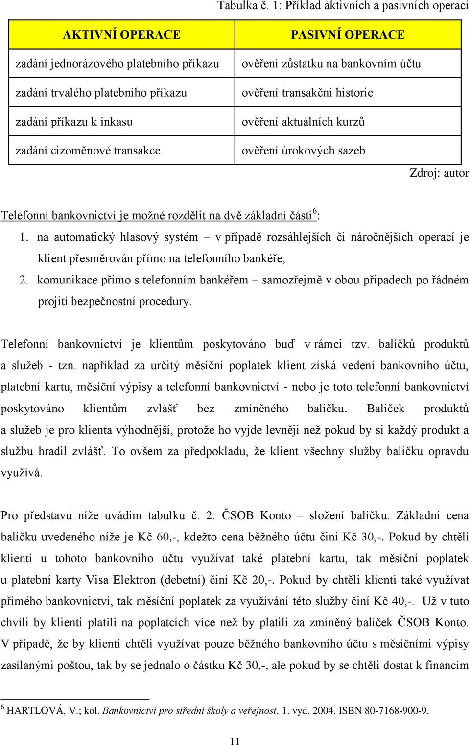 bankovním účtu ověření transakční historie ověření aktuálních kurzů zadání cizoměnové transakce ověření úrokových sazeb Zdroj: autor Telefonní bankovnictví je možné rozdělit na dvě základní části 6 :