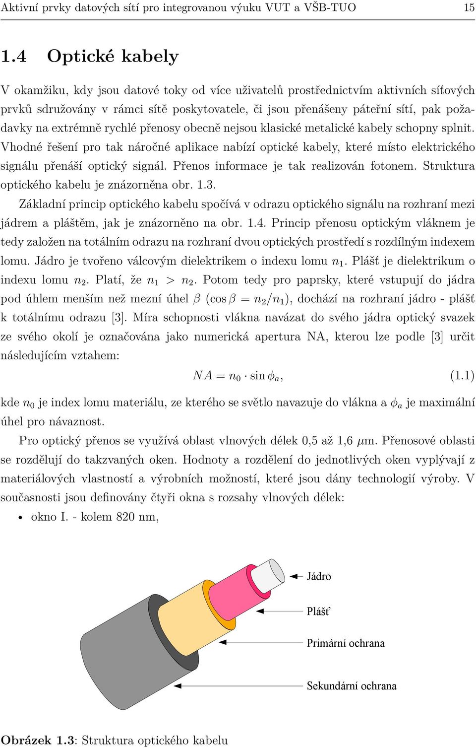 extrémně rychlé přenosy obecně nejsou klasické metalické kabely schopny splnit. Vhodné řešení pro tak náročné aplikace nabízí optické kabely, které místo elektrického signálu přenáší optický signál.