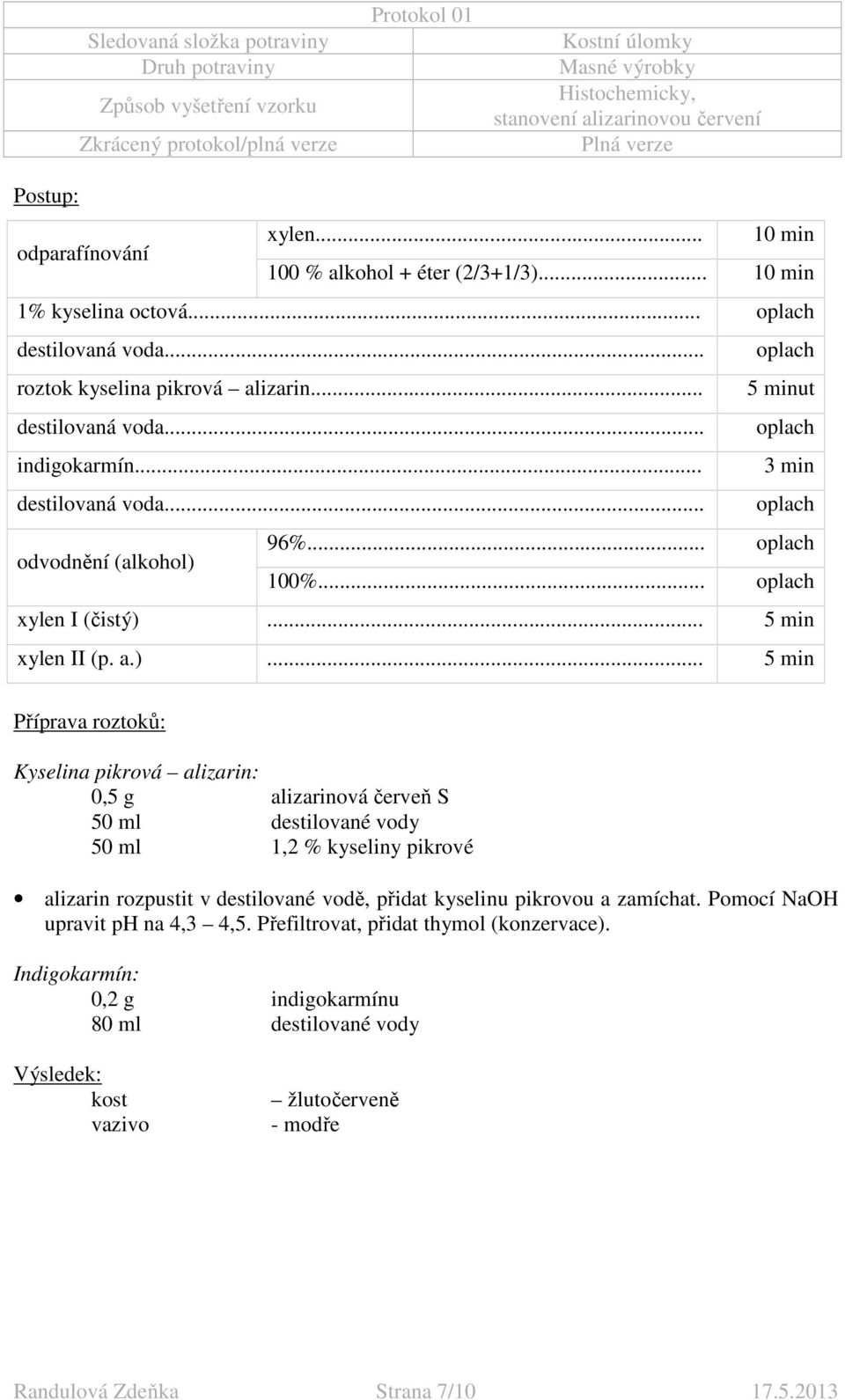 96%... oplach 100%... oplach xylen I (čistý).