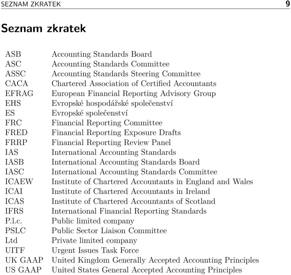 Reporting Advisory Group Evropské hospodářské společenství Evropské společenství Financial Reporting Committee Financial Reporting Exposure Drafts Financial Reporting Review Panel International
