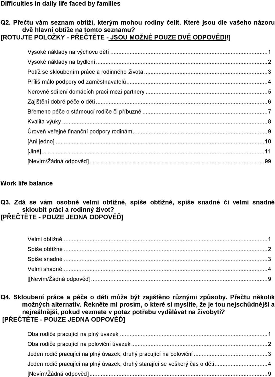 ..3 Příliš málo podpory od zaměstnavatelů...4 Nerovné sdílení domácích prací mezi partnery...5 Zajištění dobré péče o děti...6 Břemeno péče o stárnoucí rodiče či příbuzné...7 Kvalita výuky.