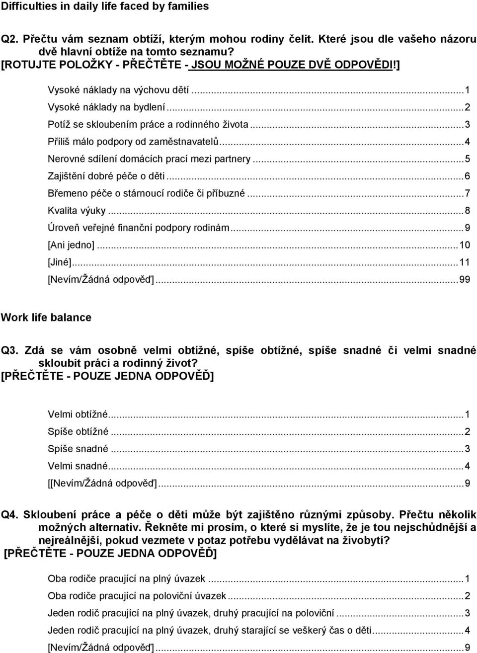 ..3 Příliš málo podpory od zaměstnavatelů...4 Nerovné sdílení domácích prací mezi partnery...5 Zajištění dobré péče o děti...6 Břemeno péče o stárnoucí rodiče či příbuzné...7 Kvalita výuky.