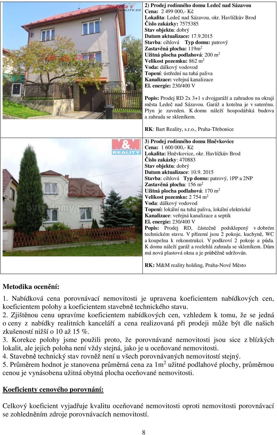 2015 Stavba: cihlová Typ domu: patrový Zastavěná plocha: 119m 2 Užitná plocha podlahová: 200 m 2 Velikost pozemku: 862 m 2 Voda: dálkový vodovod Topení: ústřední na tuhá paliva Kanalizace: veřejná