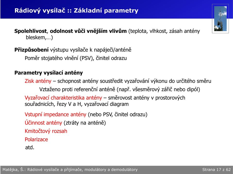 anténě (např.