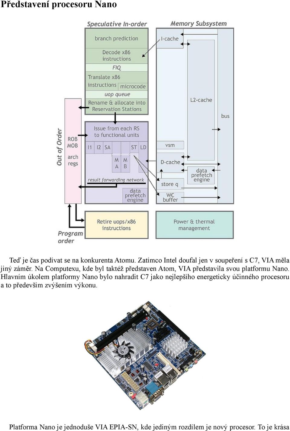 Na Computexu, kde byl taktéž představen Atom, VIA představila svou platformu Nano.