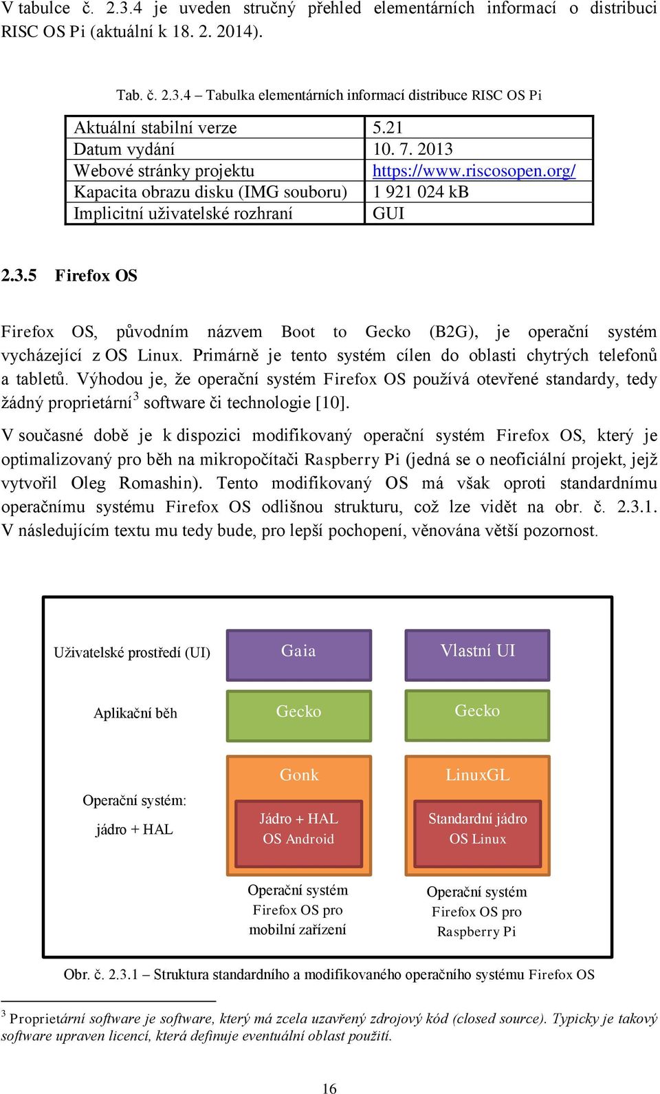 Primárně je tento systém cílen do oblasti chytrých telefonů a tabletů. Výhodou je, že operační systém Firefox OS používá otevřené standardy, tedy žádný proprietární 3 software či technologie [10].