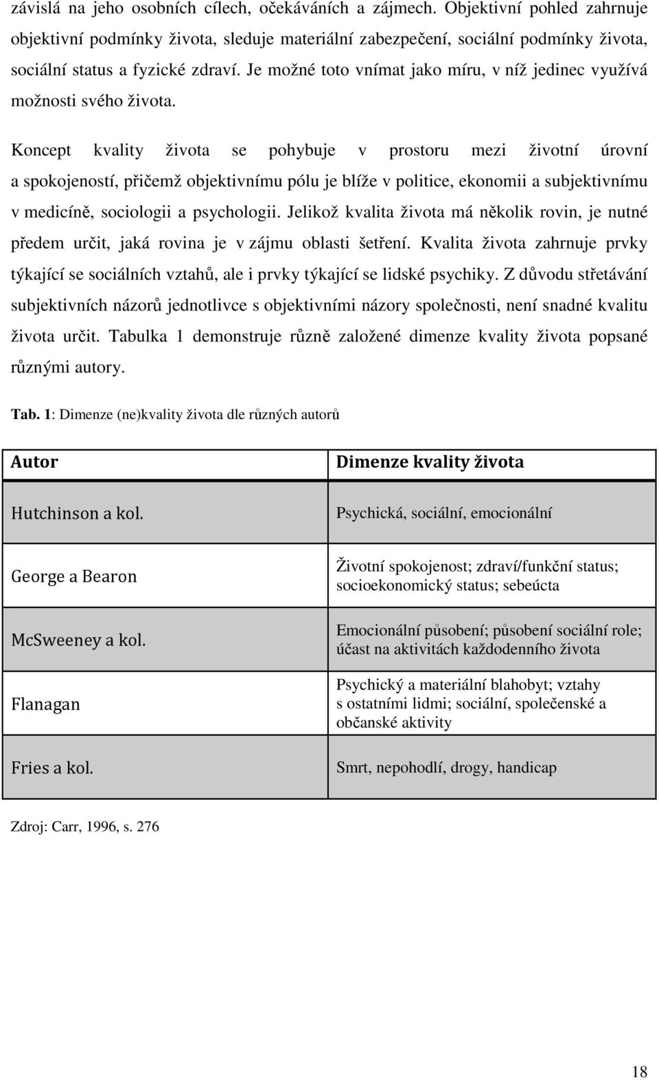 Je možné toto vnímat jako míru, v níž jedinec využívá možnosti svého života.