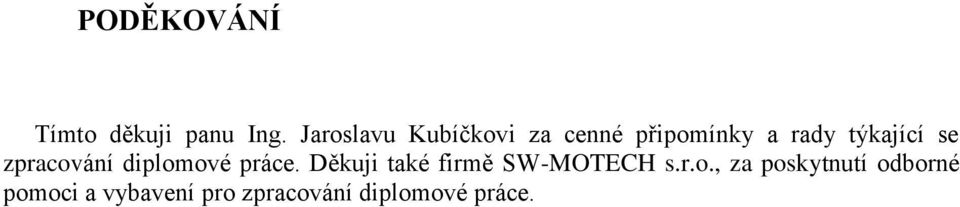 se zpracování diplomové práce.