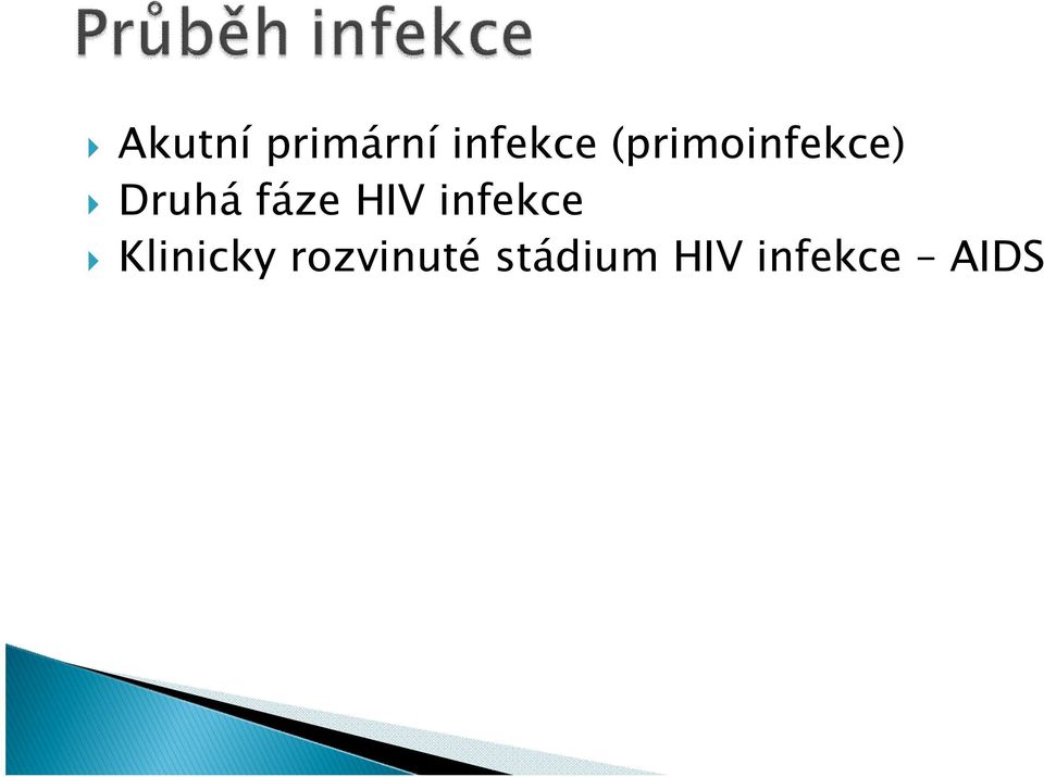 HIV infekce Klinicky