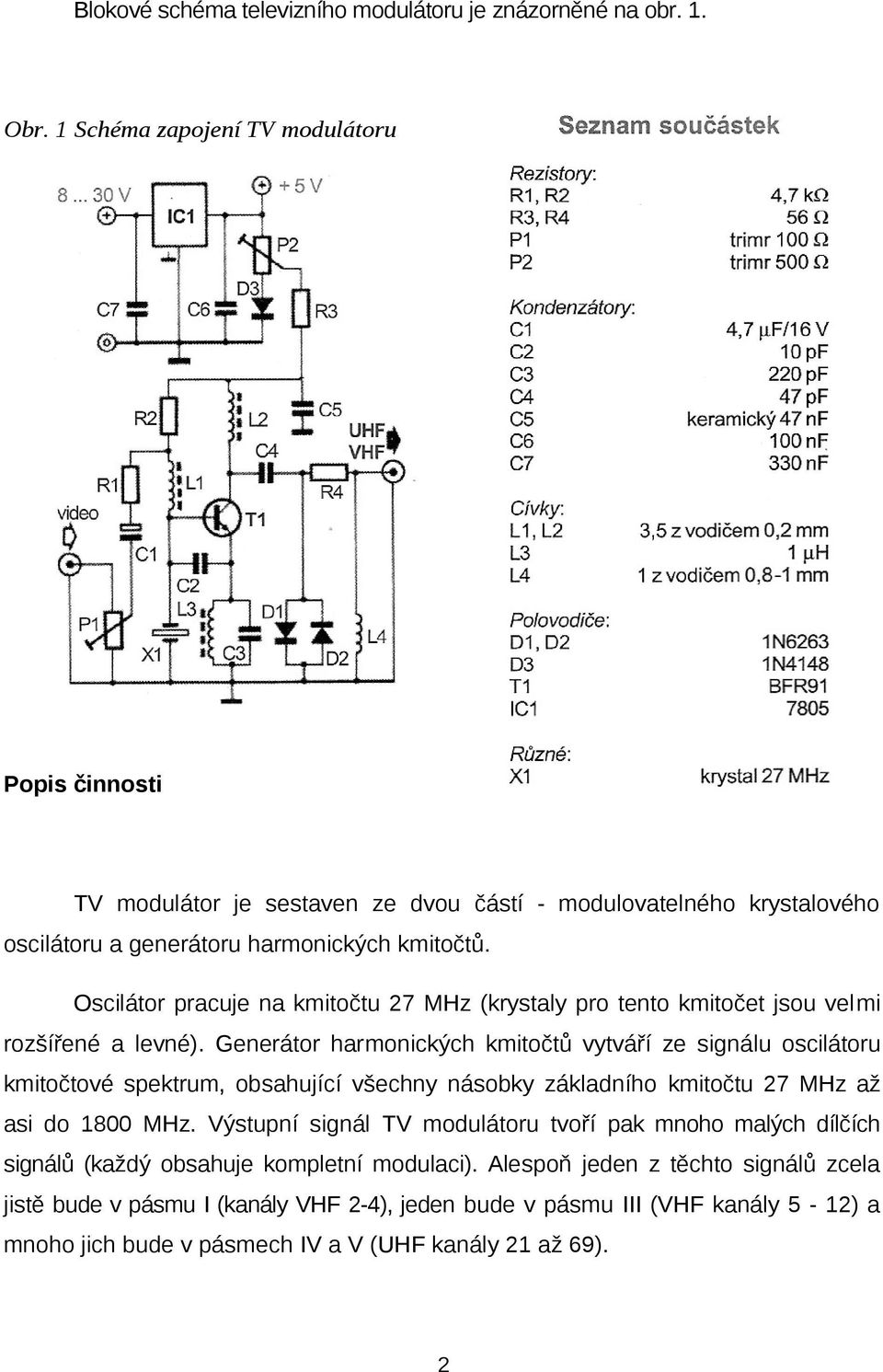 VHF/UHF Televizní modurátor - PDF Stažení zdarma