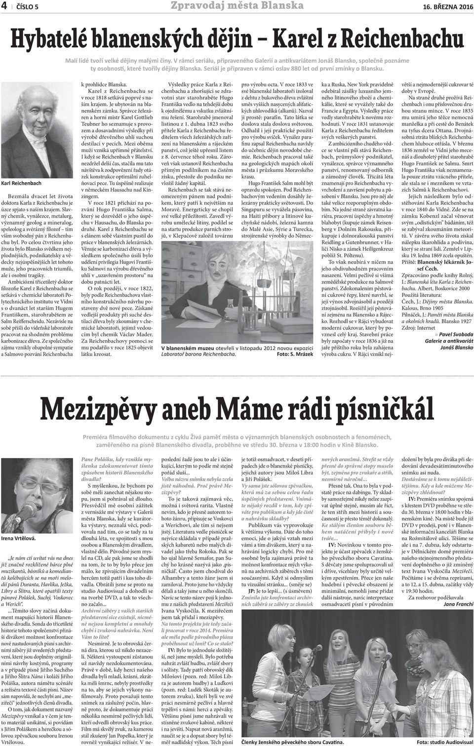 Karl Reichenbach Bezmála dvacet let života doktora Karla z Reichenbachu je úzce spjato s naším krajem.