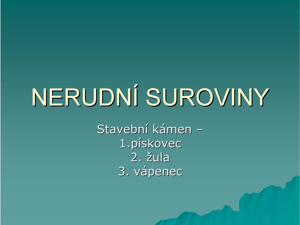 Stavební kámen