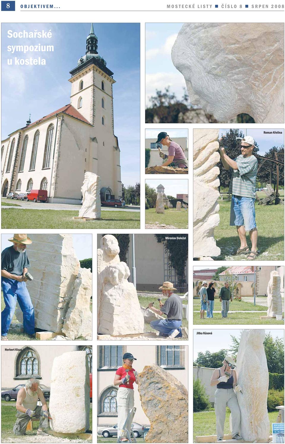 Sochařské sympozium u kostela Roman