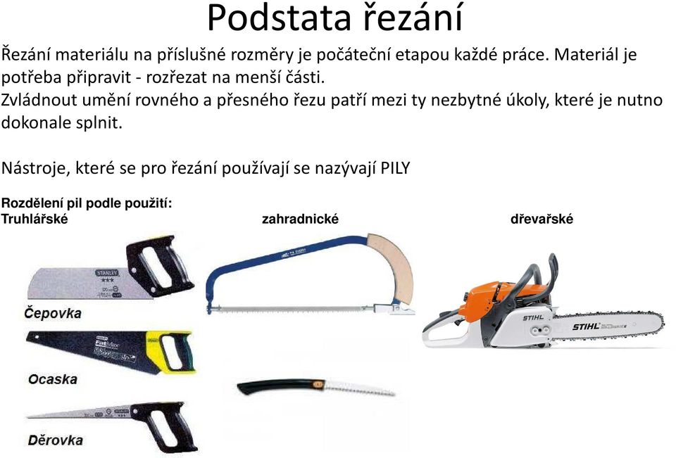 Zvládnout umění rovného a přesného řezu patří mezi ty nezbytné úkoly, které je nutno