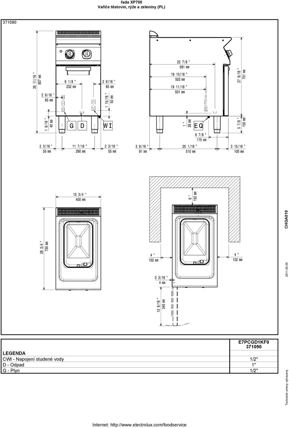 vody 1/2" D -