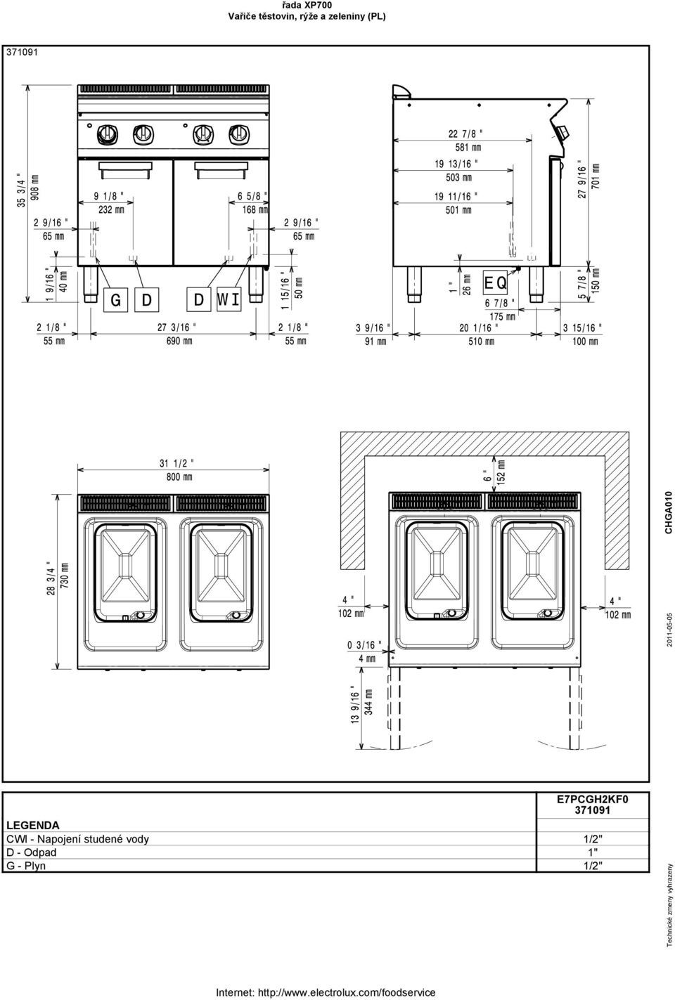 vody 1/2" D -