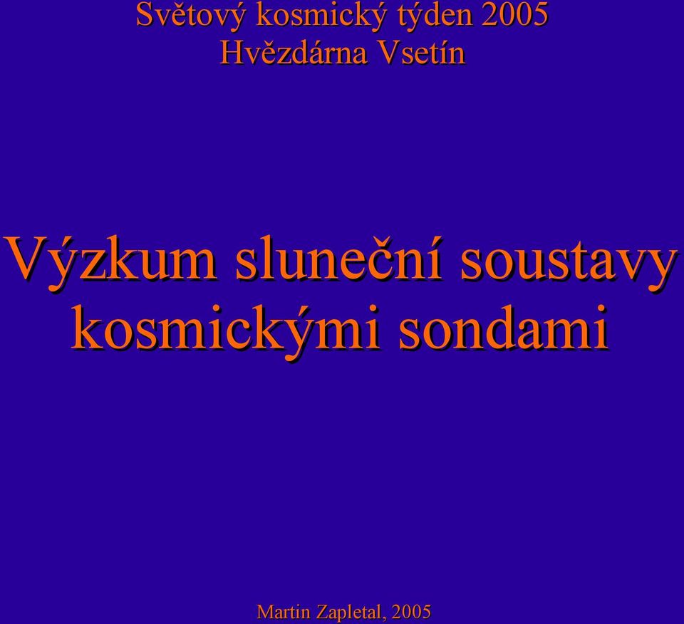 sluneční soustavy