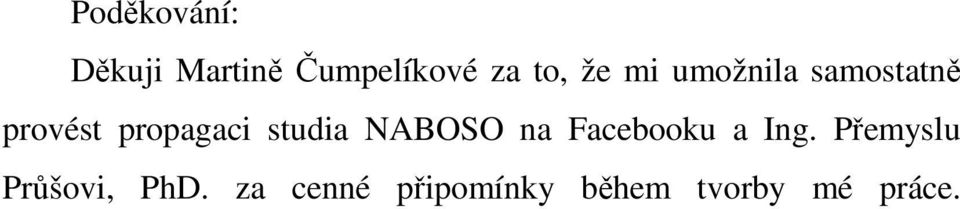 studia NABOSO na Facebooku a Ing.