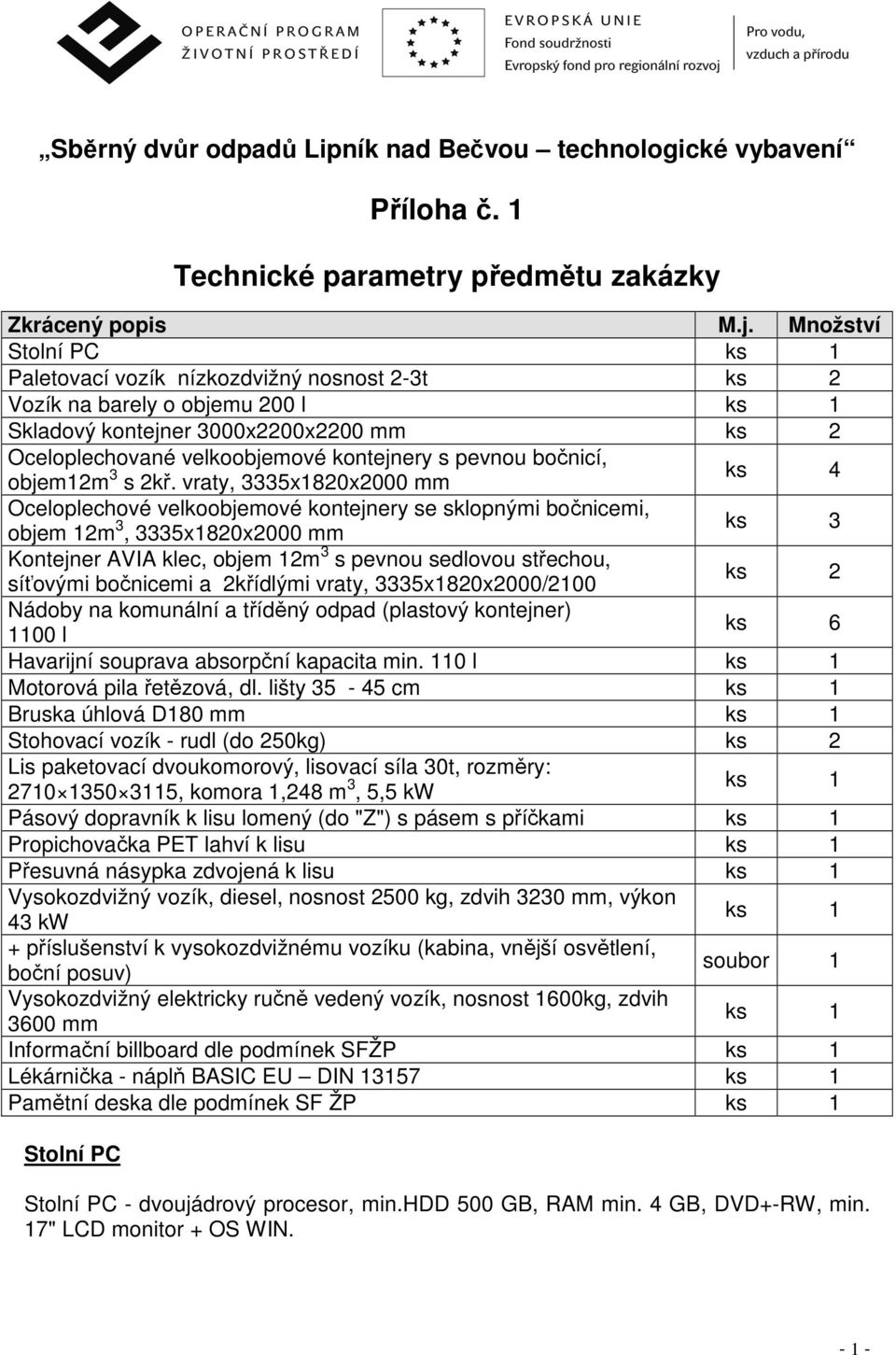 bočnicí, objem12m 3 s 2kř.