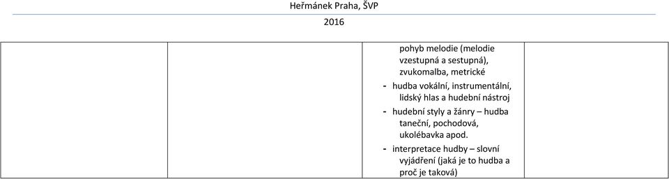 hudební styly a žánry hudba taneční, pochodová, ukolébavka apod.