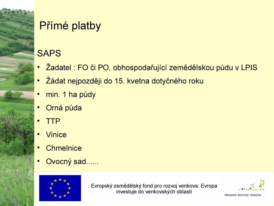 nejpozději do 15. kvetna dotyčného roku min.