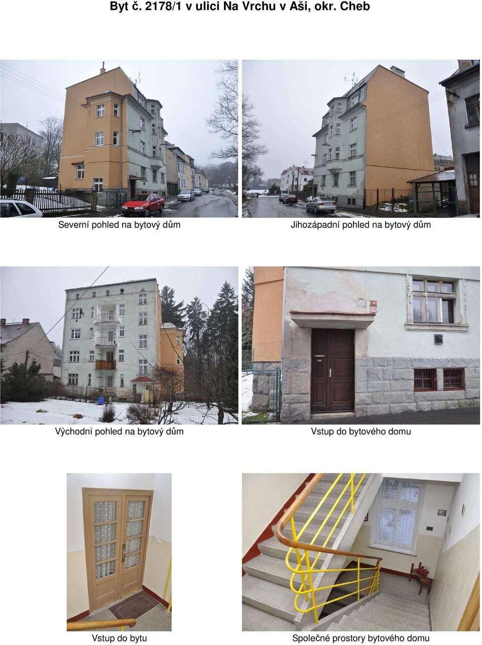 pohled na bytový dům Východní pohled na bytový dům