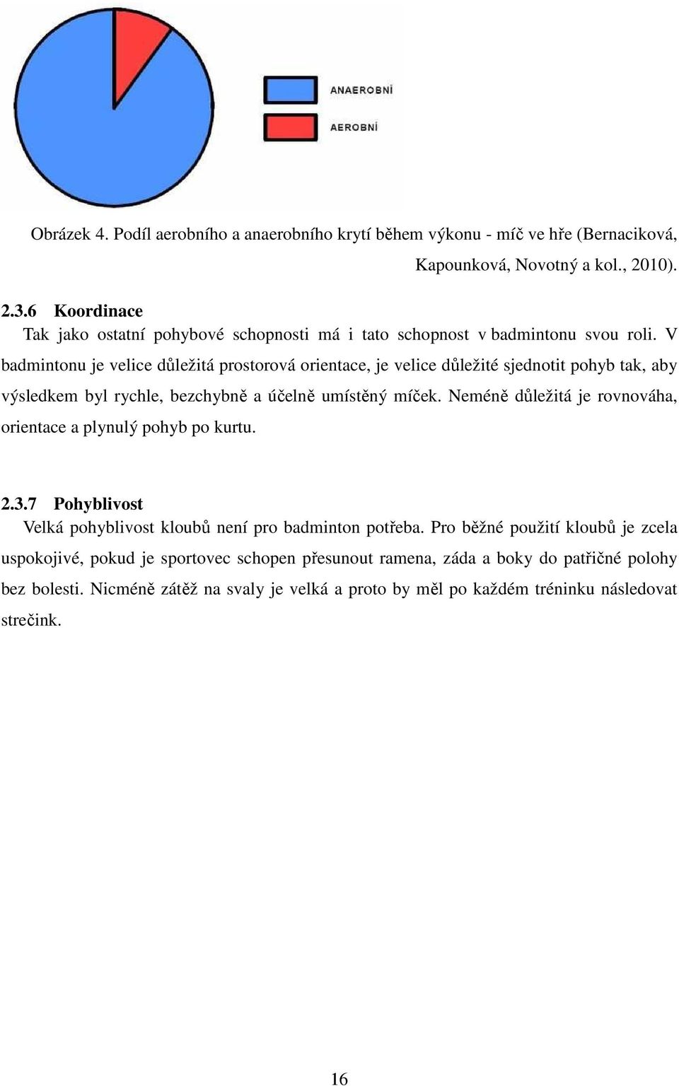 V badmintonu je velice důležitá prostorová orientace, je velice důležité sjednotit pohyb tak, aby výsledkem byl rychle, bezchybně a účelně umístěný míček.