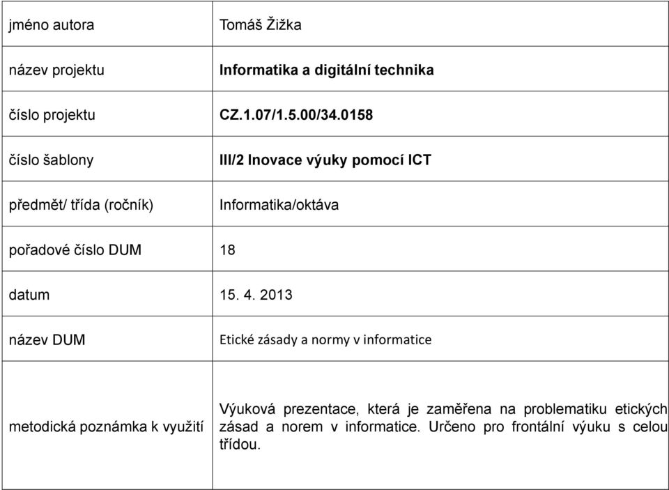 18 datum 15. 4.