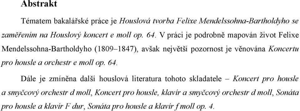 housle a orchestr e moll op. 64.