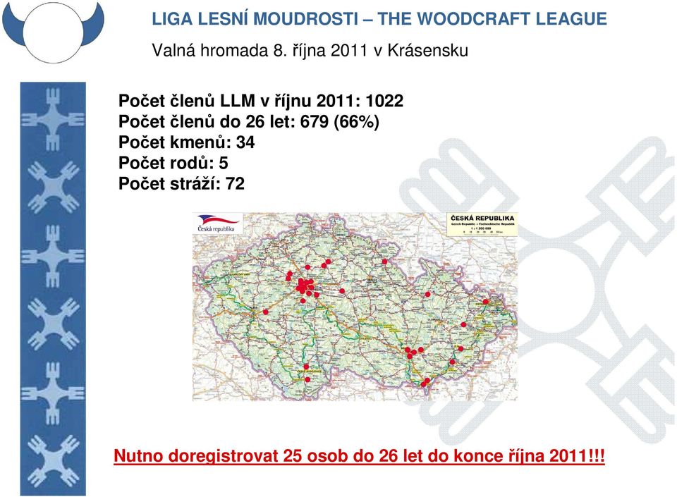 Počet rodů: 5 Počet stráží: 72 Nutno