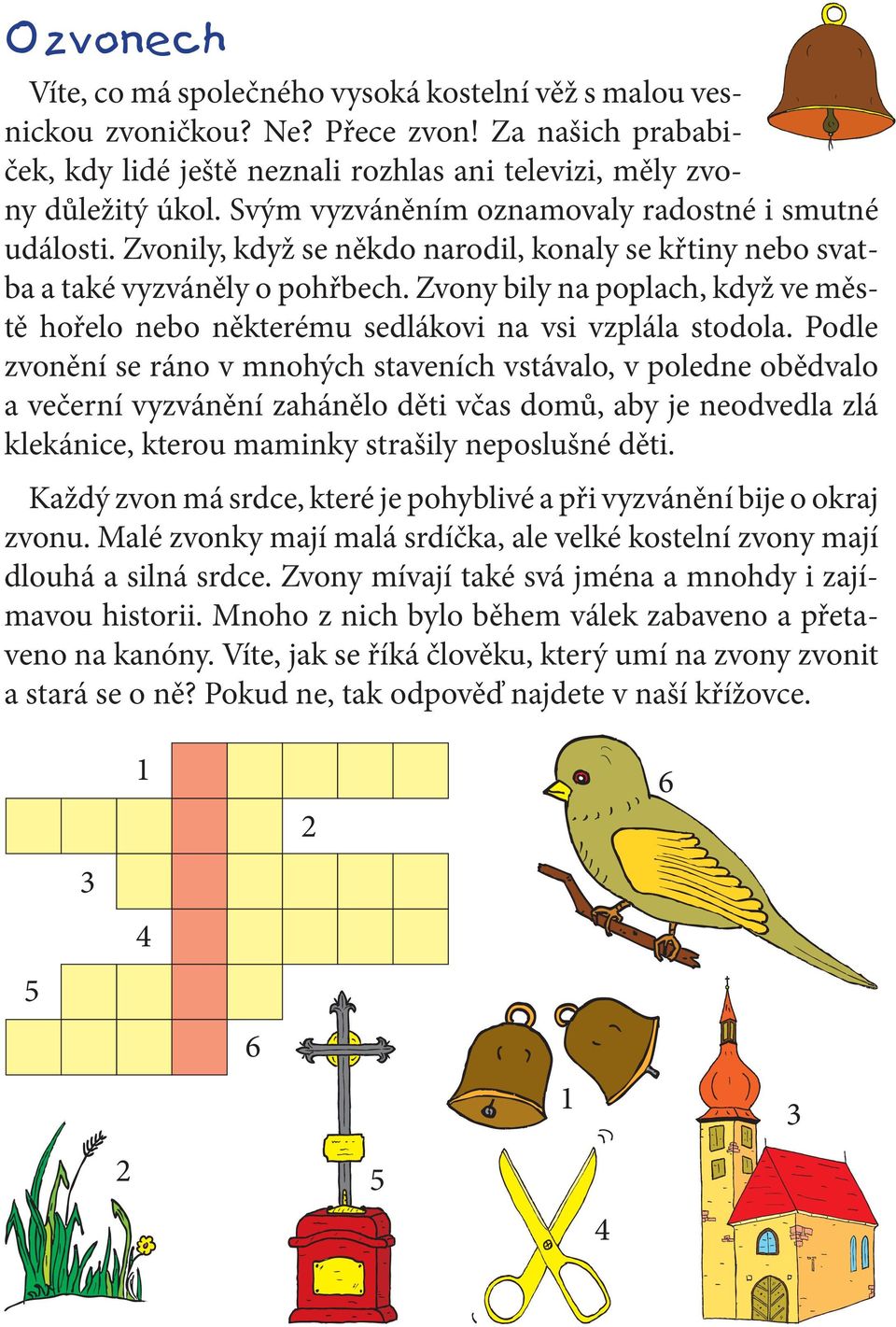 Zvony bily na poplach, když ve městě hořelo nebo některému sedlákovi na vsi vzplála stodola.