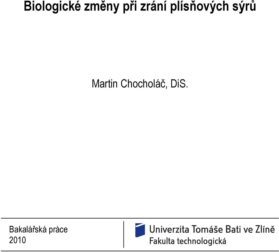 Martin Chocholáč, DiS.
