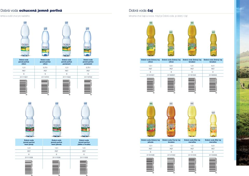 Zelený čaj broskev 1,5 l 0,5 l 1,5 l 0,5 l 6 8 6 8 31161501 31160501 31161502 31160502 lesní plody lesní jablko a hruška 1,5 l 1,5 l