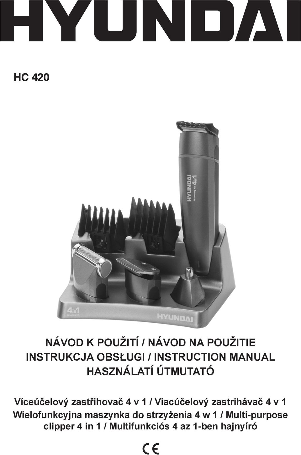 / Viacúčelový zastrihávač 4 v 1 Wielofunkcyjna maszynka do
