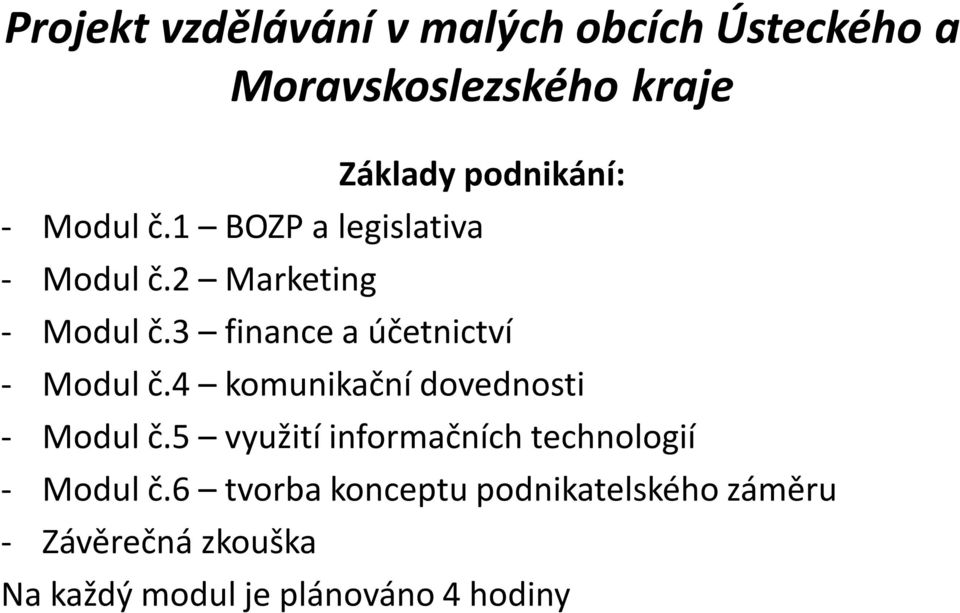 4 komunikační dovednosti - Modul č.