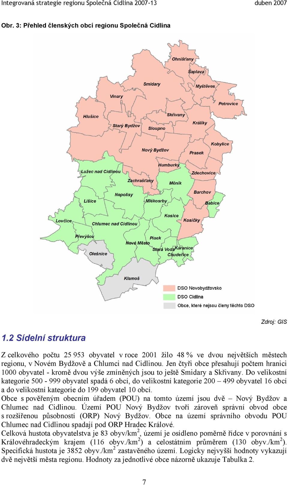 Jen čtyři obce přesahují počtem hranici 1000 obyvatel - kromě dvou výše zmíněných jsou to ještě Smidary a Skřivany.