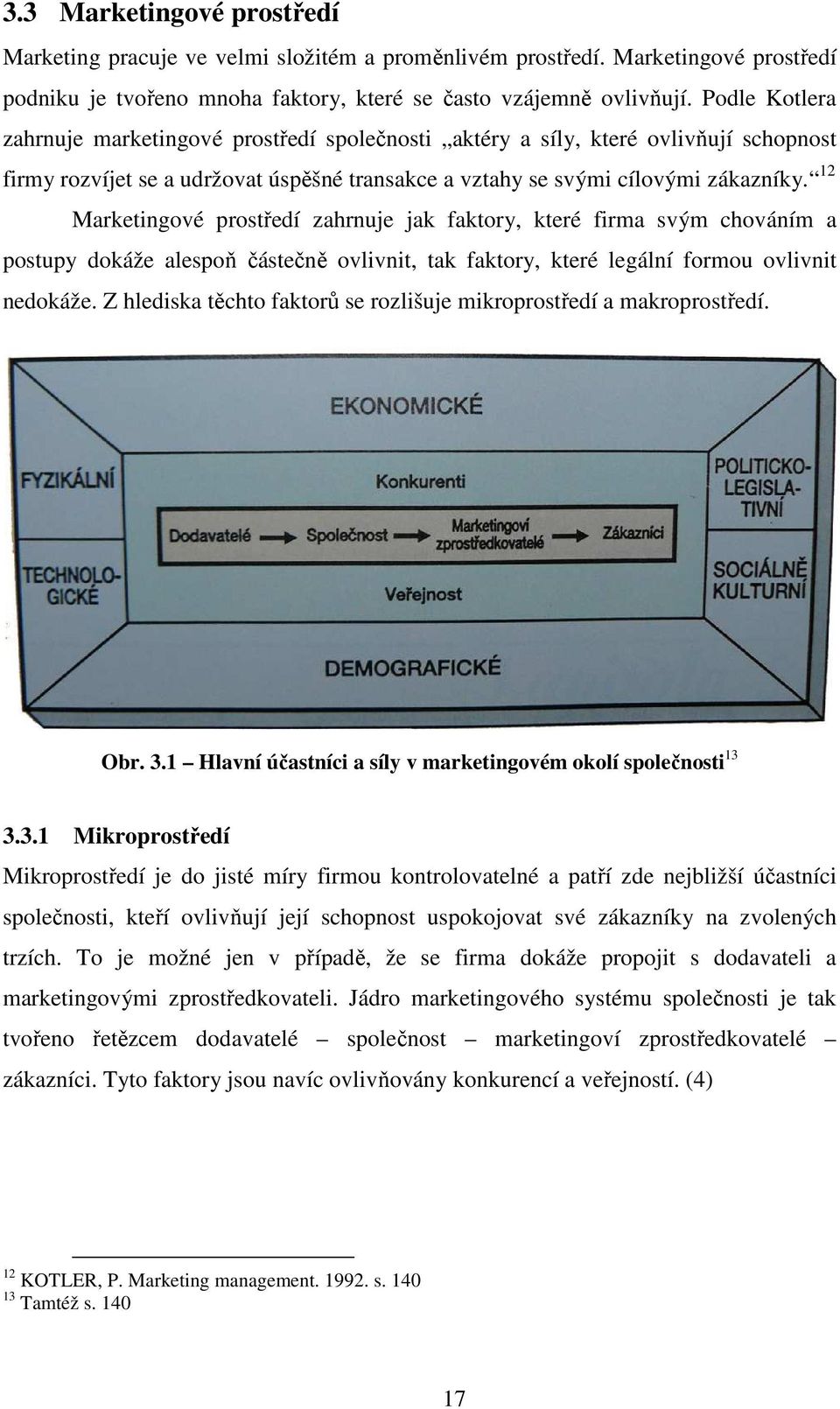 12 Marketingové prostředí zahrnuje jak faktory, které firma svým chováním a postupy dokáže alespoň částečně ovlivnit, tak faktory, které legální formou ovlivnit nedokáže.