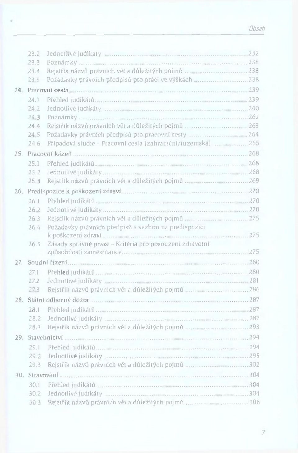 5 Požadavky právních předpisů pro pracovní c e s ty...264 24.6 Případová studie - Pracovní cesta (zahra n ičn í/tu ze m ská )... 265 25. Pracovní k á z e ň...268 25.1 Přehled ju d ik á tů...268 25.2 Jednotlivé ju d ik á ty.