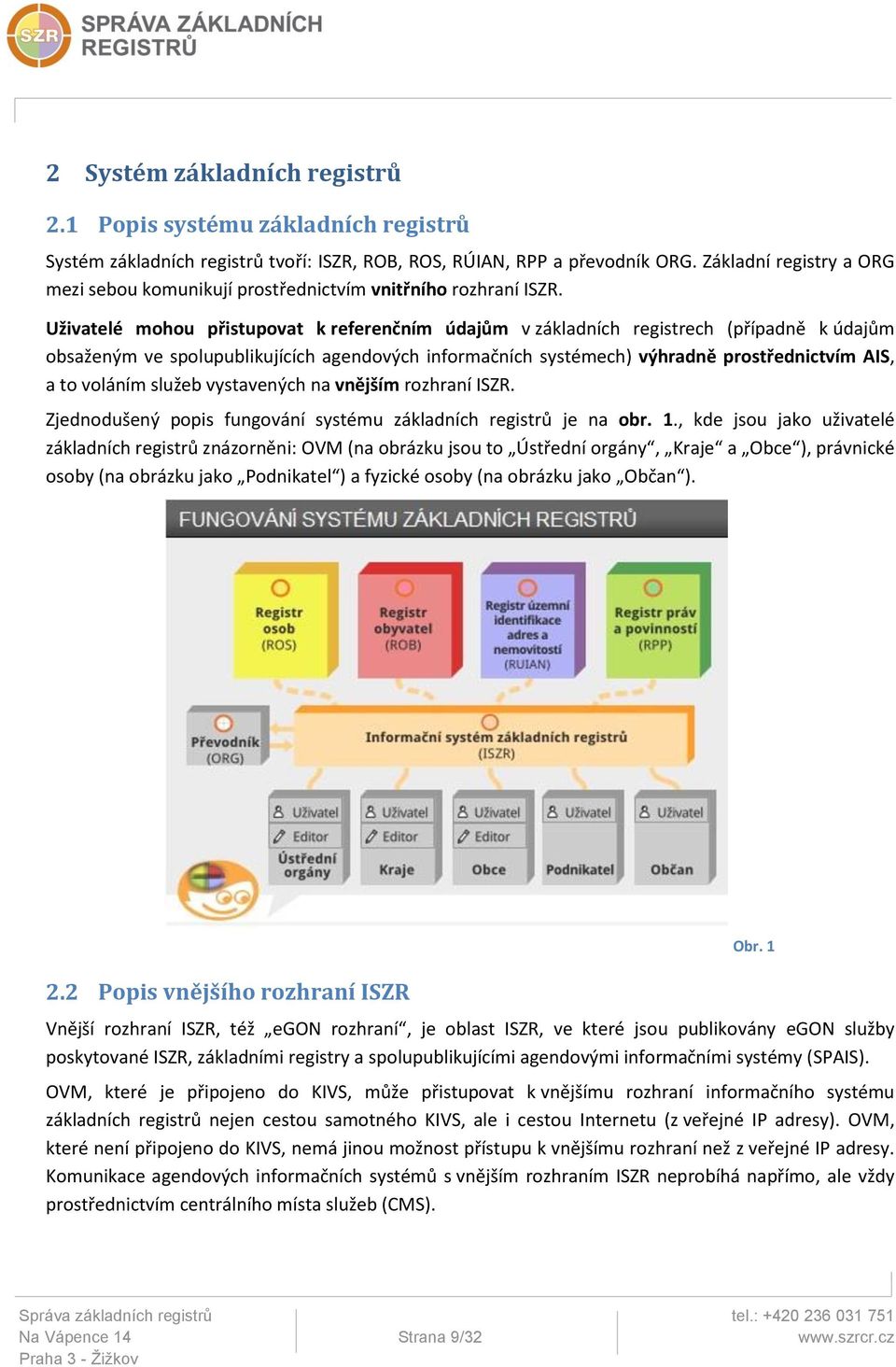 Uživatelé mohou přistupovat k referenčním údajům v základních registrech (případně k údajům obsaženým ve spolupublikujících agendových informačních systémech) výhradně prostřednictvím AIS, a to