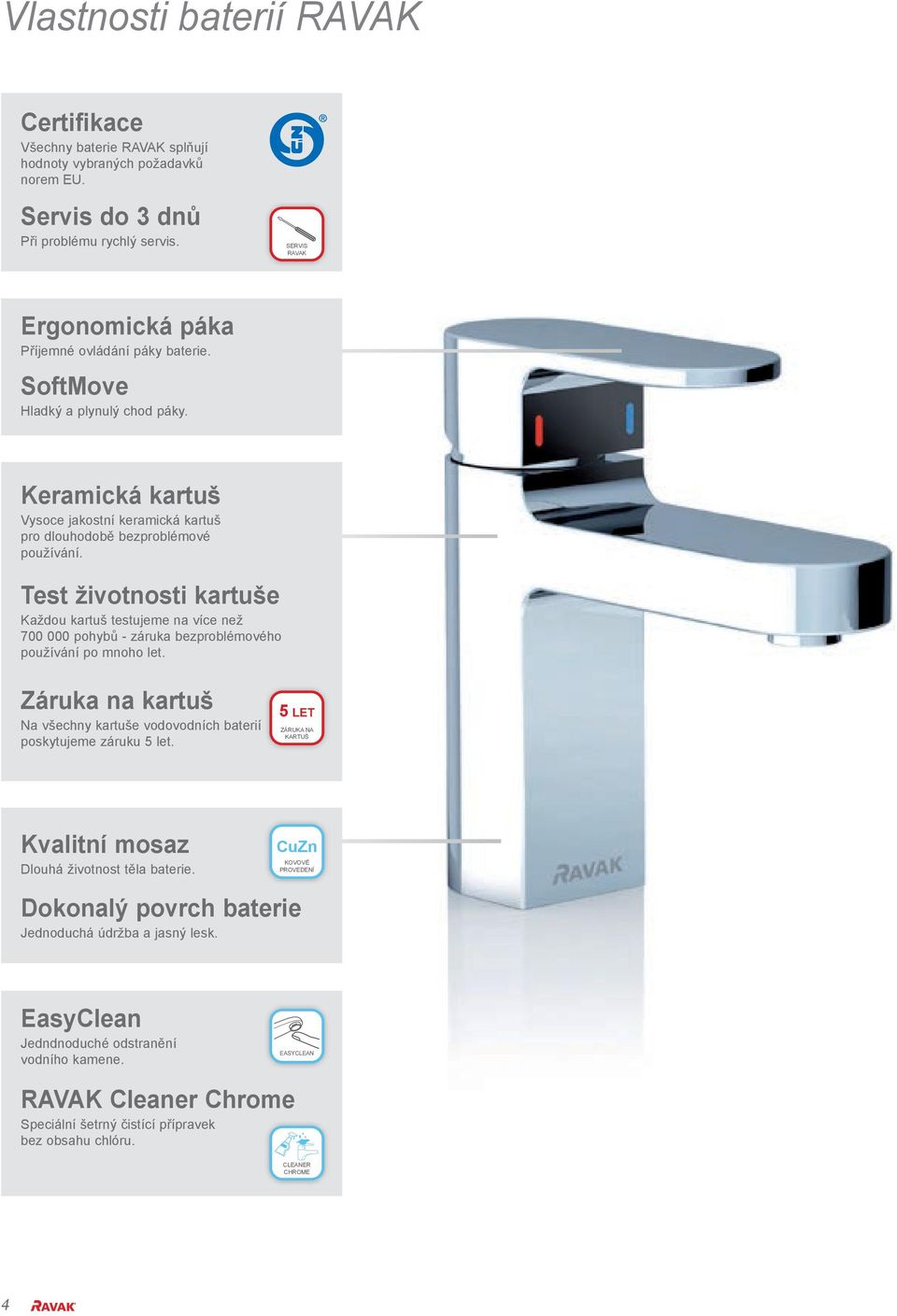 Test životnosti kartuše Každou kartuš testujeme na více než 700 000 pohybů - záruka bezproblémového používání po mnoho let.