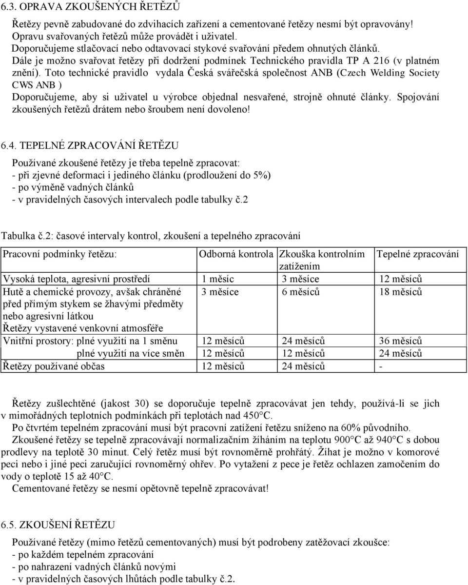 Toto technické pravidlo vydala Česká svářečská společnost ANB (Czech Welding Society CWS ANB ) Doporučujeme, aby si uživatel u výrobce objednal nesvařené, strojně ohnuté články.