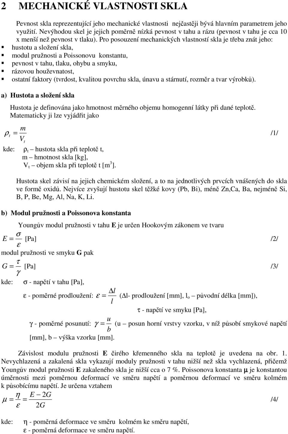 2 MECHANICKÉ VLASTNOSTI SKLA - PDF Free Download